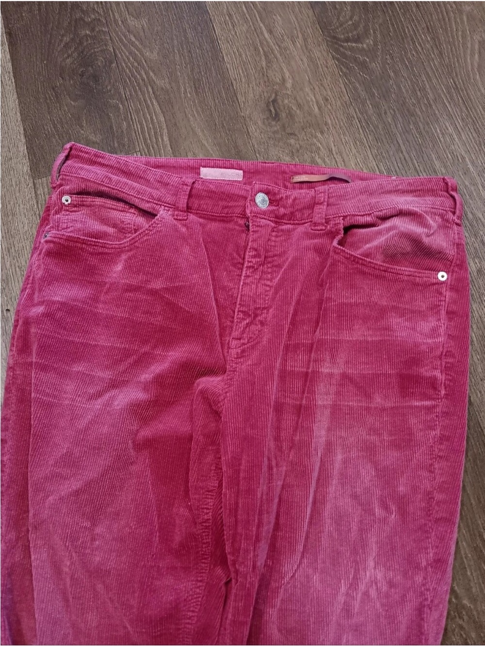 Pilcro Pink Corduroy Jeans - Picture 4 of 5